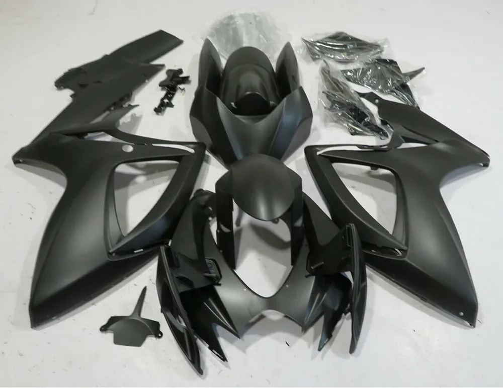 2006-2007 Suzuki GSXR 600/750 Fairing Matt Black Kit Amotopart