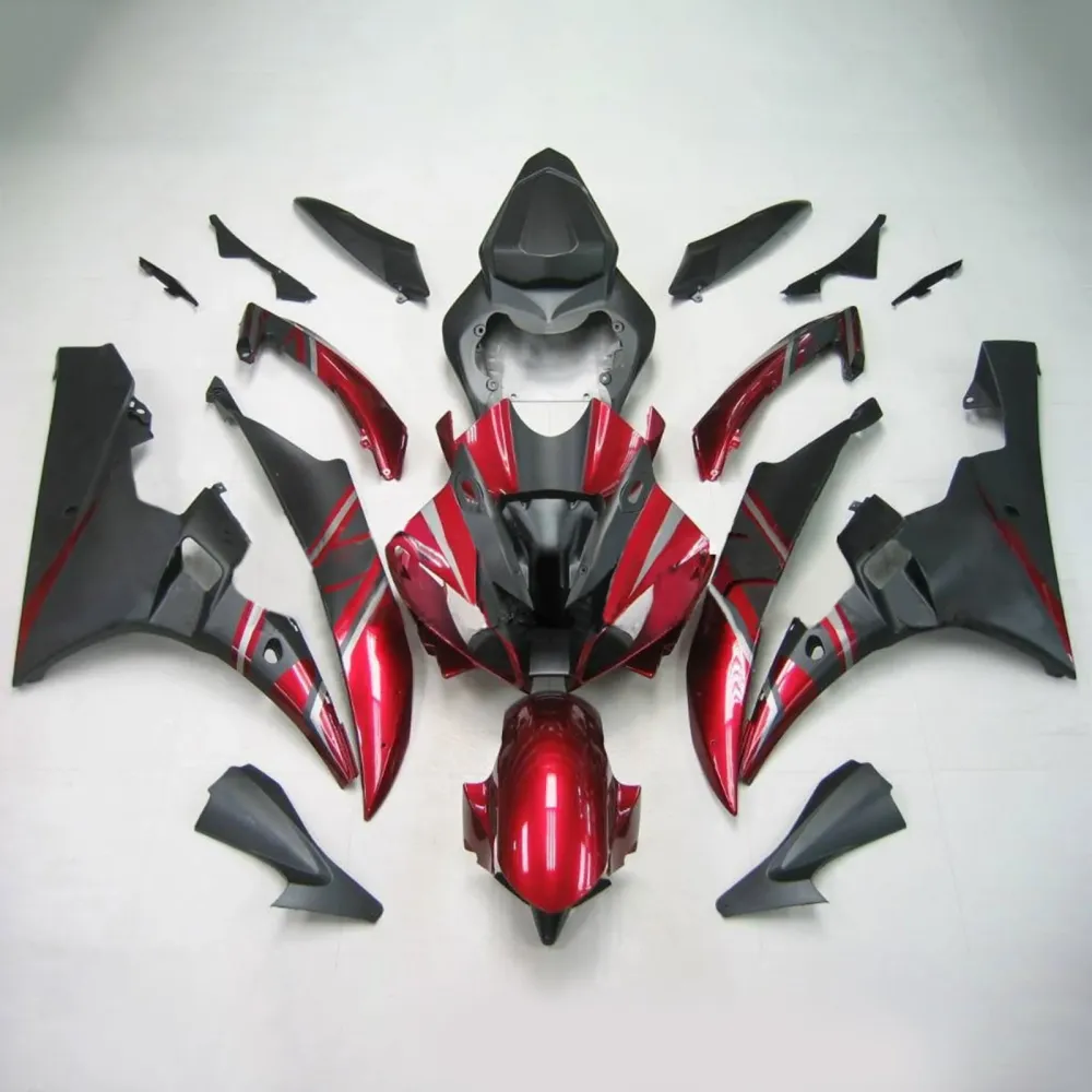 2006-2007 Yamaha YZF 600 R6 Amotopart Injection Fairing Kit Bodywork Plastic ABS #134