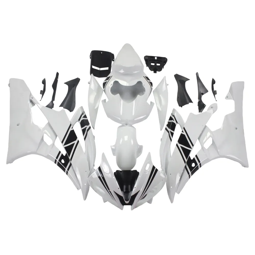 2006-2007 Yamaha YZF 600 R6 Amotopart Injection Fairing Kit Bodywork Plastic ABS #121