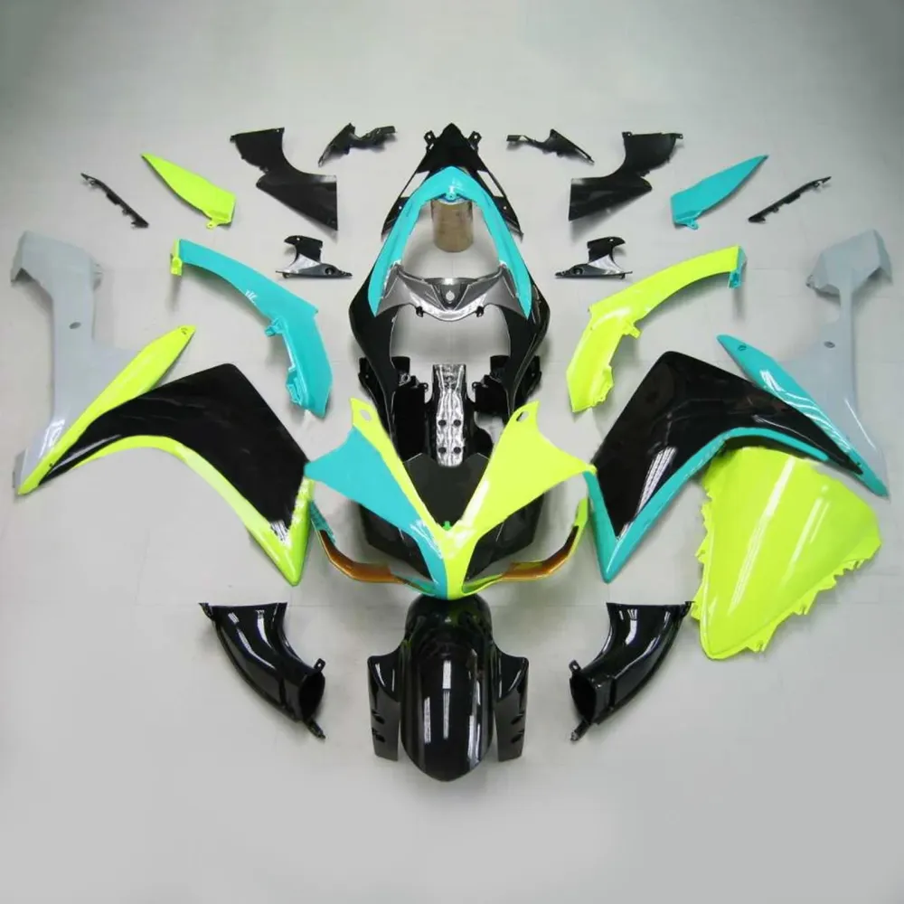 2007-2008 Yamaha YZF 1000 R1 Injeksjon Fairing Kit Bodywork Plastic ABS #115 Amotopart