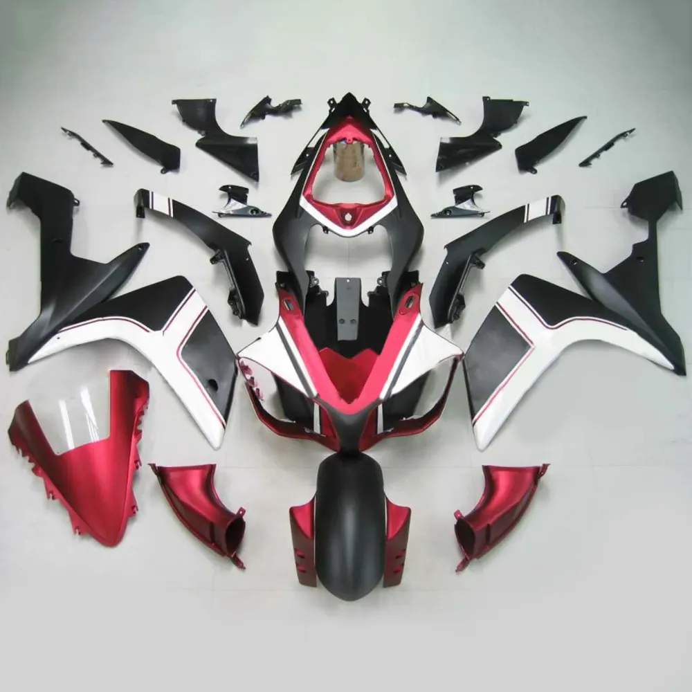2007-2008 Yamaha YZF 1000 R1 Injeksjon Fairing Kit Bodywork Plastic ABS #116 Amotopart