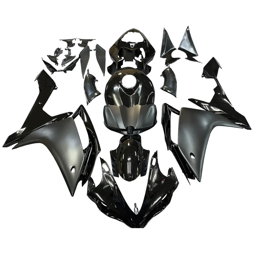 2007-2008 Yamaha YZF R1 Fairing Gloss Matt Black Kit Amotopart