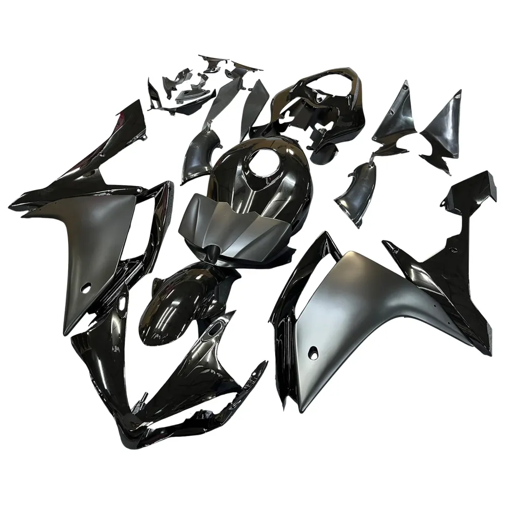 2007-2008 Yamaha YZF R1 Fairing Gloss Matt Black Kit Amotopart