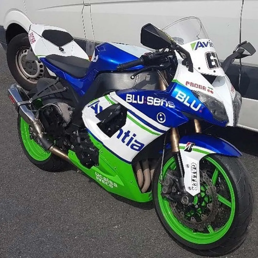 2008-2010 Kawasaki ZX10R Amotopart Injection Fairing Kit Bodywork Plast Abs #116
