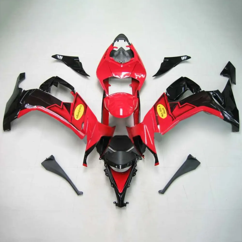 2008-2010 Kawasaki ZX10R Amotopart Injeksjon Fairing Kit Bodywork Plast Abs #111