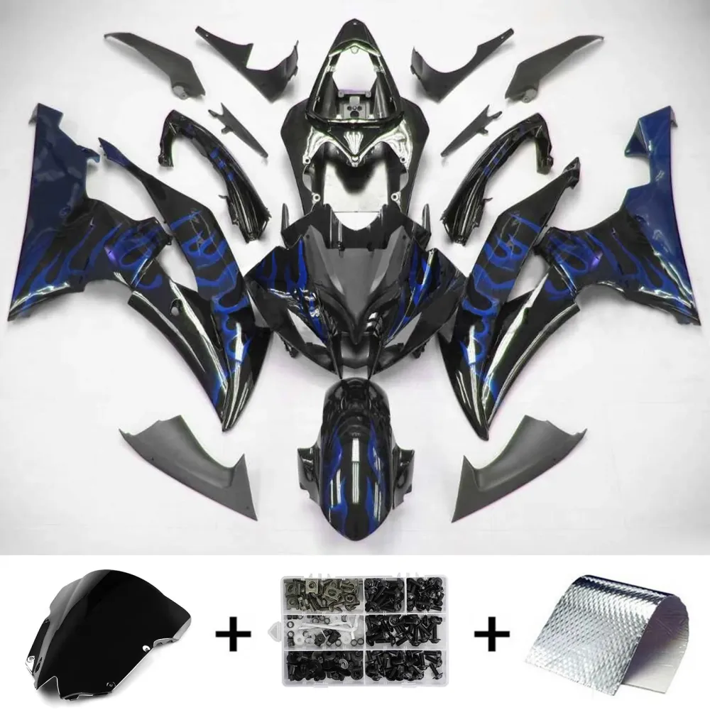 2008-2016 Yamaha YZF 600 R6 Amotopart Injection Fairing Kit Bodywork Plast Abs #119
