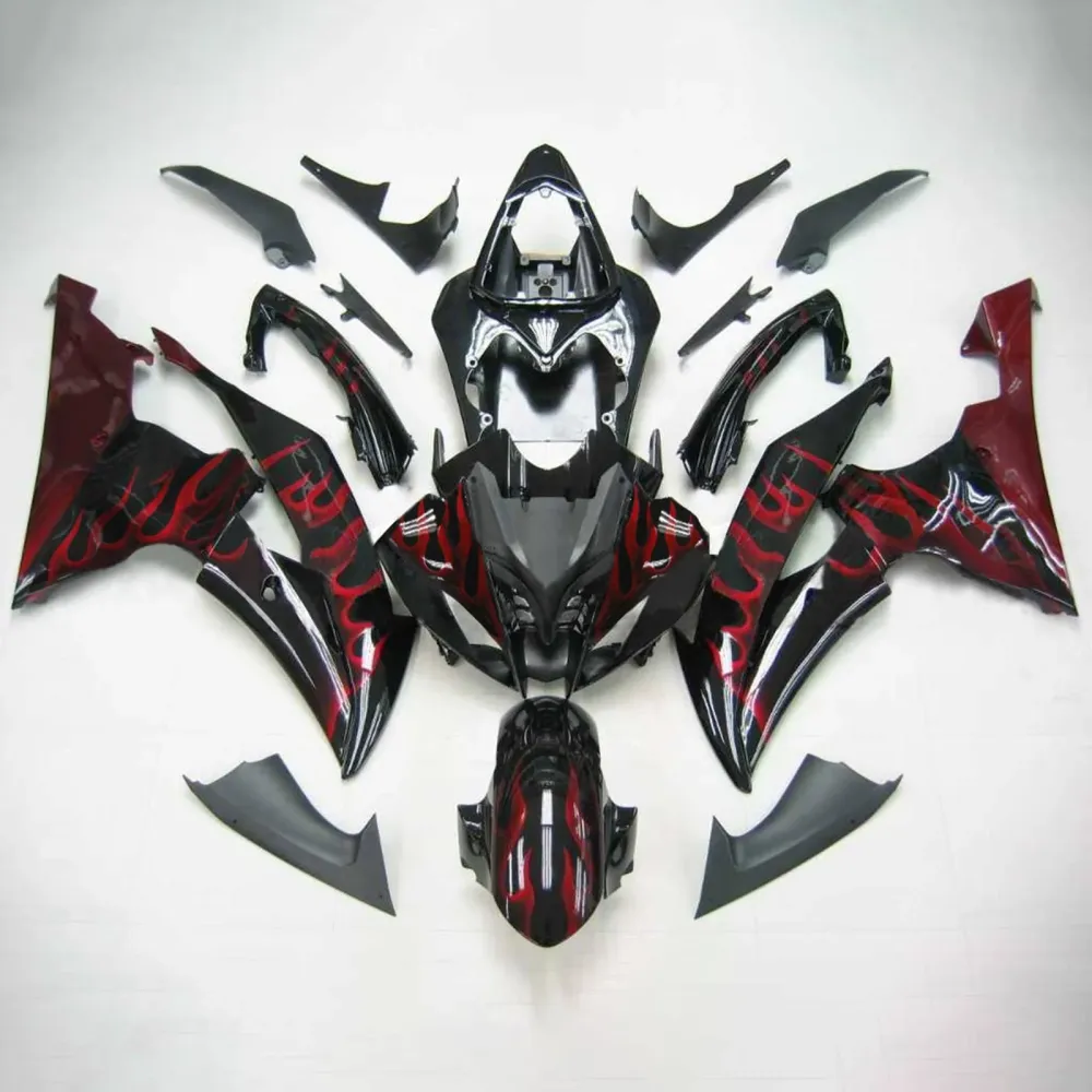 2008-2016 Yamaha YZF 600 R6 Amotopart Injection Fairing Kit Bodywork Plast Abs #110