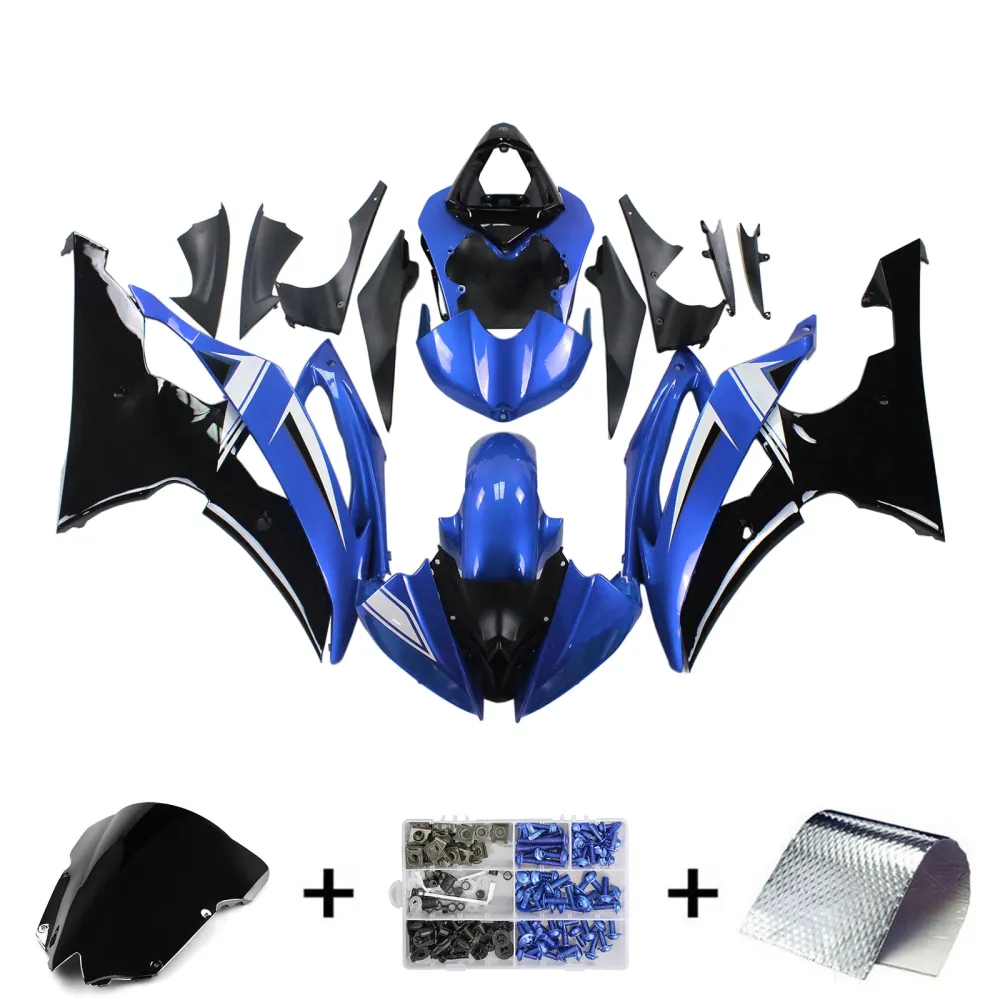 2008-2016 Yamaha YZF 600 R6 Amotopart Injection Fairing Kit Bodywork Plast Abs #113