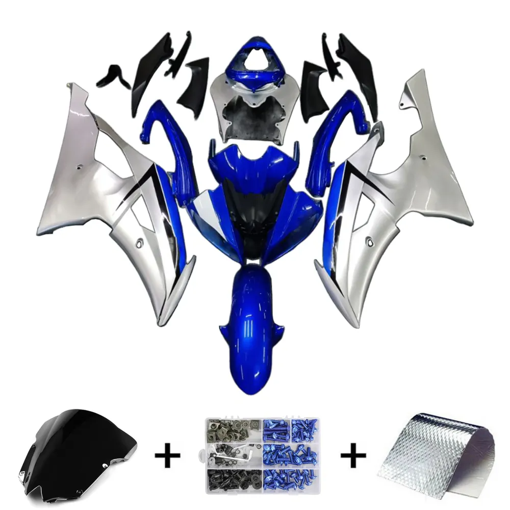 2008-2016 Yamaha YZF 600 R6 Amotopart Injection Fairing Kit karosseri plast ABS #139
