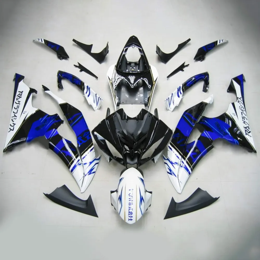 2008-2016 Yamaha YZF 600 R6 Injection Fairing Kit Bodywork Plastic ABS #162 Amotopart