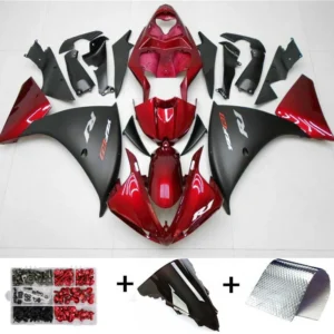2009-2011 Yamaha YZF R1 Fairing Red Black Kit Amotopart
