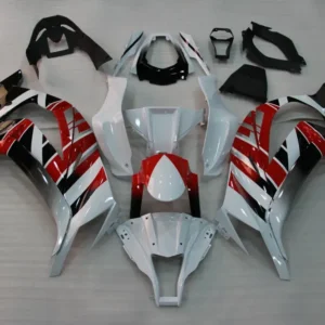 2011-2015 Kawasaki ZX10R kåpe hvit&Rødt sett Amotopart