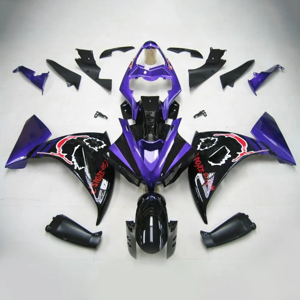 2012-2014 Yamaha YZF 1000 R1 Amotopart Injeksjon Fairing Kit Bodywork Plast Abs #137