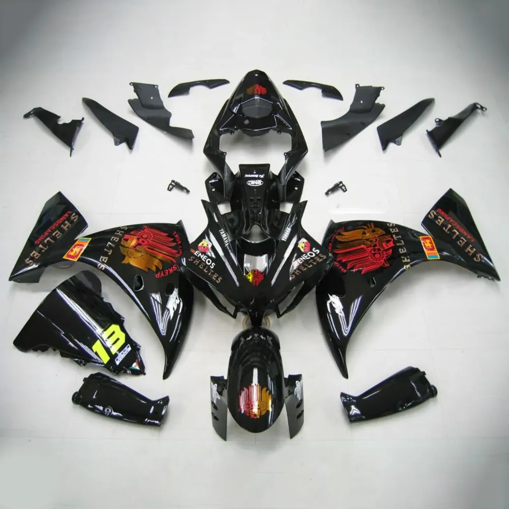 2012-2014 Yamaha YZF 1000 R1 Amotopart Injeksjon Fairing Kit Bodywork Plast Abs #141