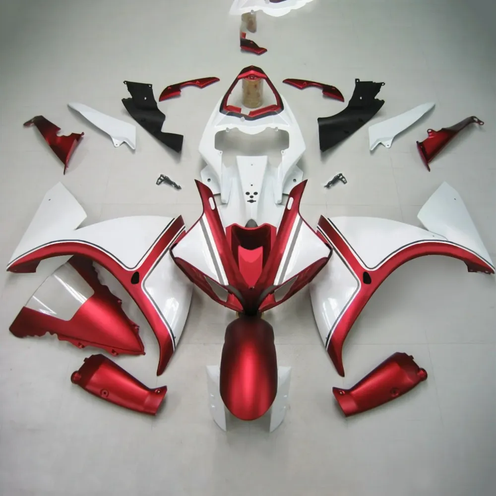 2012-2014 Yamaha YZF 1000 R1 Injeksjon Fairing Kit Bodywork Plastic ABS #127 Amotopart