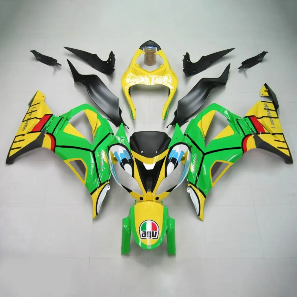 2013-2018 Kawasaki ZX6R 636 Amotopart Injeksjon Fairing Kit Bodywork Plast Abs #106