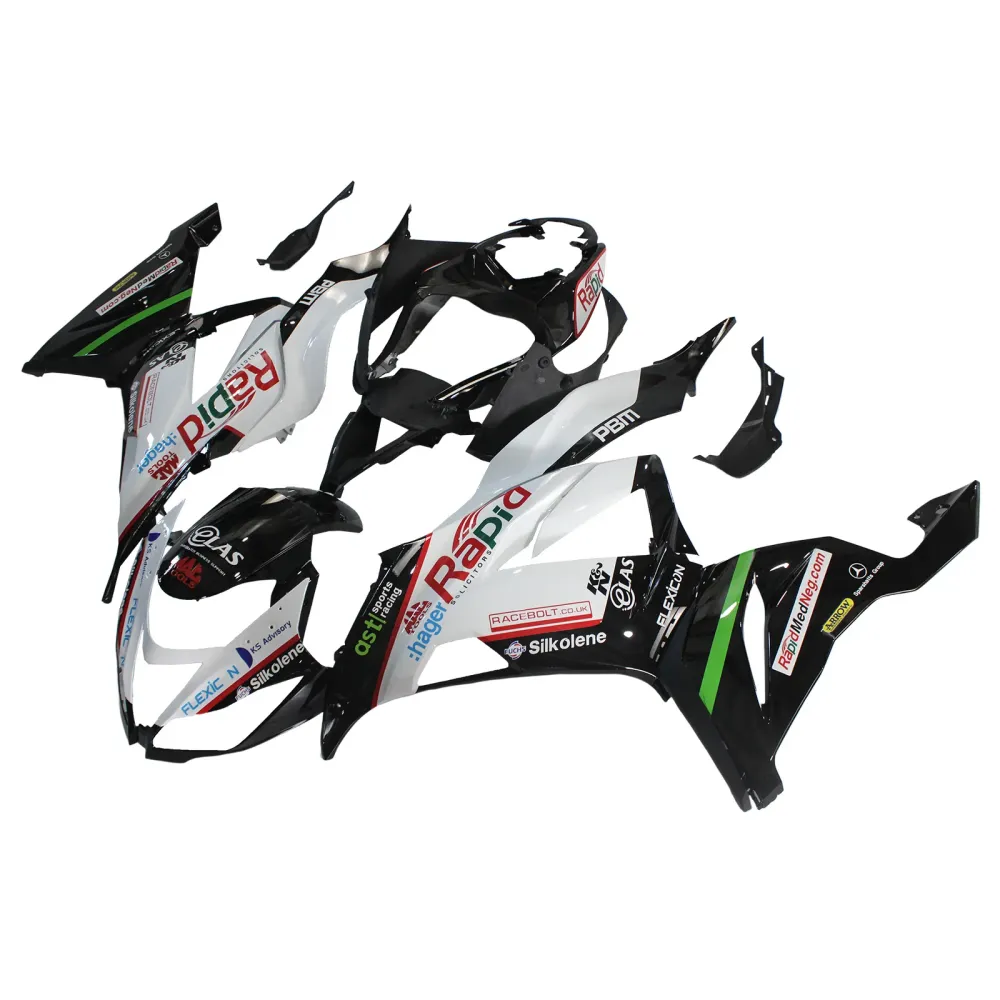2013-2018 Kawasaki ZX6R 636 Amotopart Injeksjon Fairing Kit Bodywork Plast Abs #107