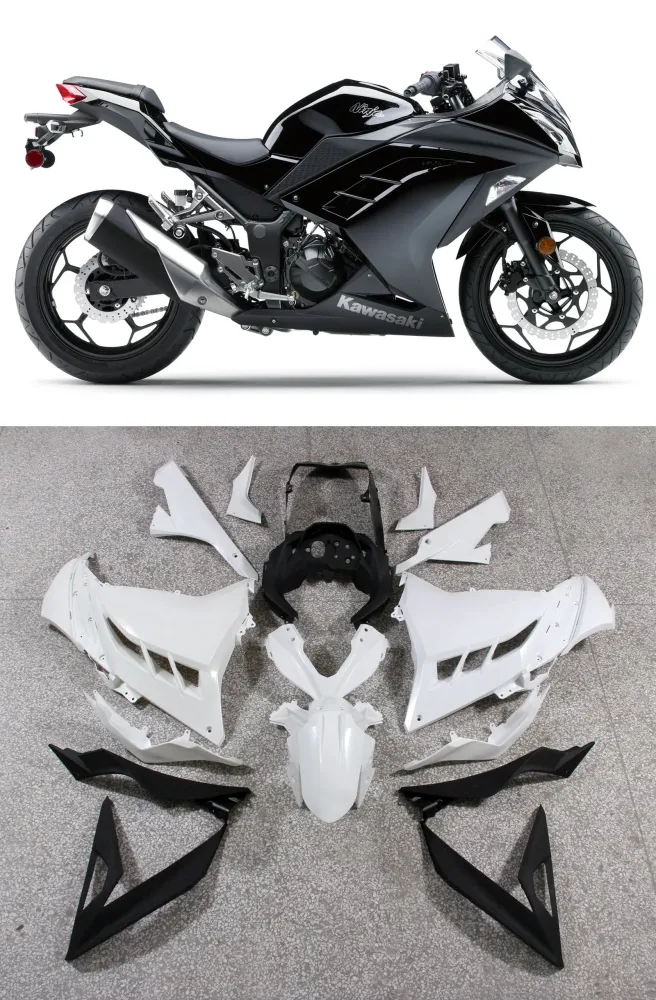2013-2024 Kawasaki Ex300/Ninja 300 Injeksjon Fairing Kit karosseri plast abs ABS Amotopart