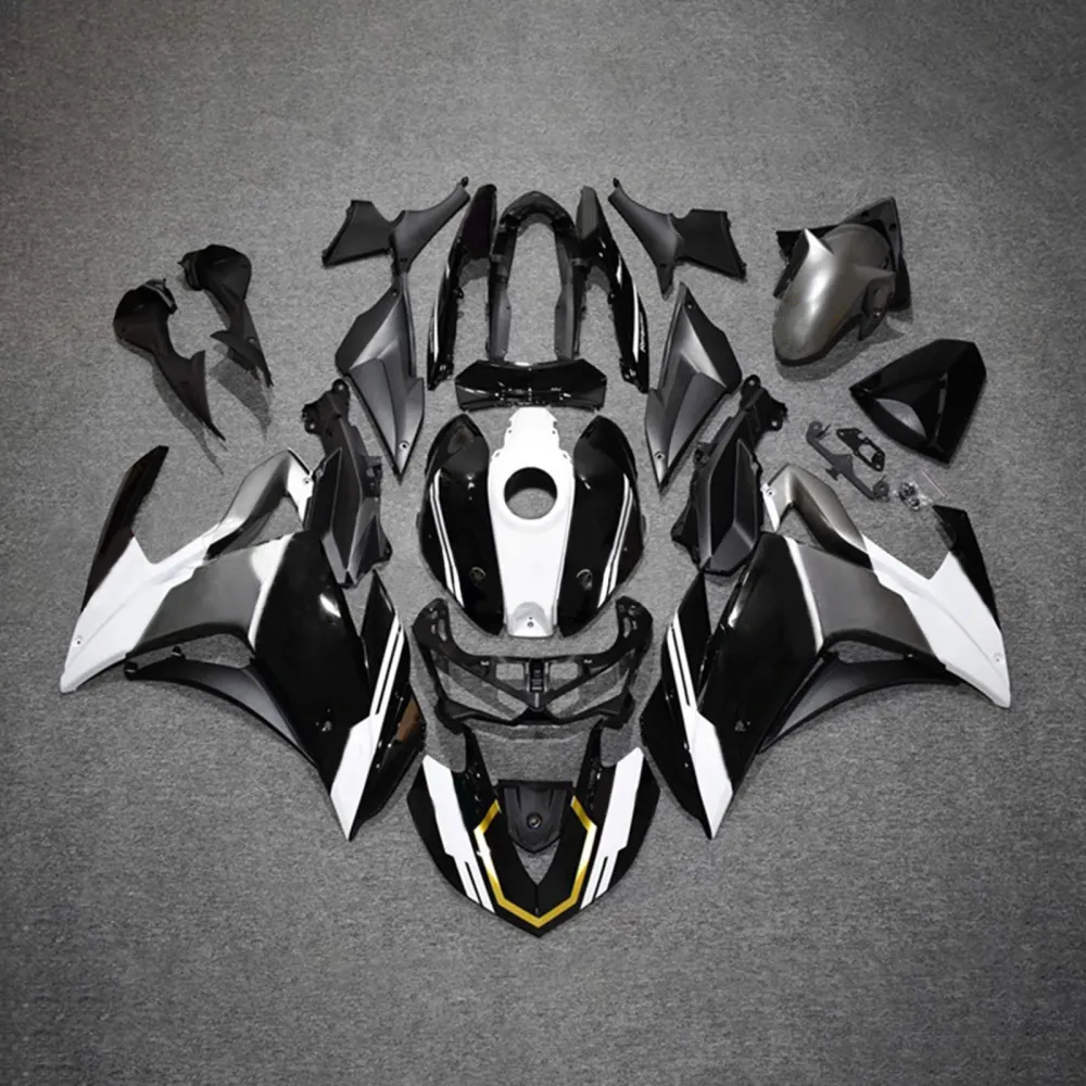 2014-2018 Yamaha YZF R3 & 2015-2017 YZF R25 Svart-hvitt kåpesett Amotopart