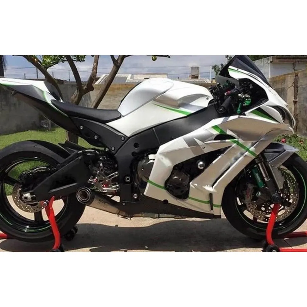 2016-2020 Kawasaki ZX10R Amotopart Injeksjon Fairing Kit Bodywork Plast Abs #112