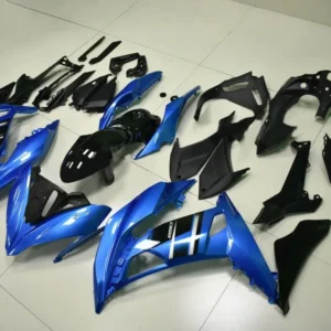 2017-2019 Kawasaki Ninja 650 EX650 Fairing Blue Injection Plastic Kit Amotopart