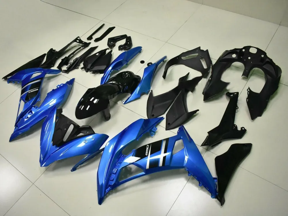 2017-2019 Kawasaki Ninja 650 EX650 Fairing Blue Injection Plastic Kit Amotopart