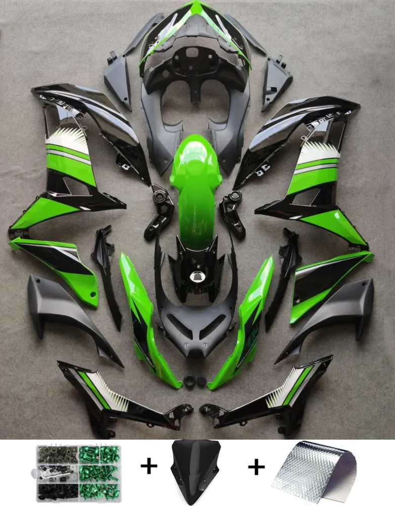 2017-2019 Kawasaki Ninja 650 EX650 Green Fairing Kit Amotopart