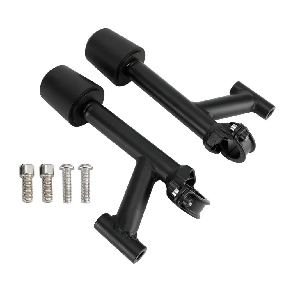 CNC Anti-Crash Frame Sliders Protector Black Fit RC390 RC 390 2022-2023 Amotopart