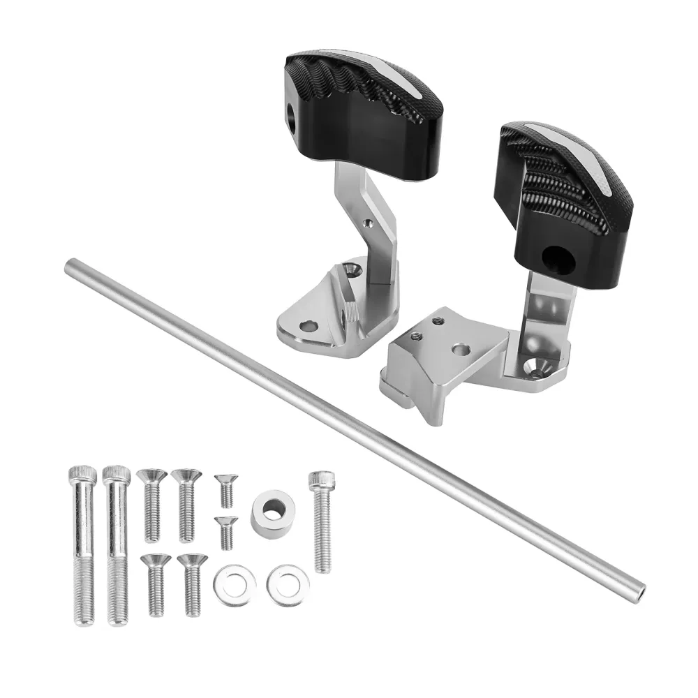 Protector Engine Crash Bund Pad Slider Silver Suzuki GSXR1300 Hayabusa 21-23 Amotopart