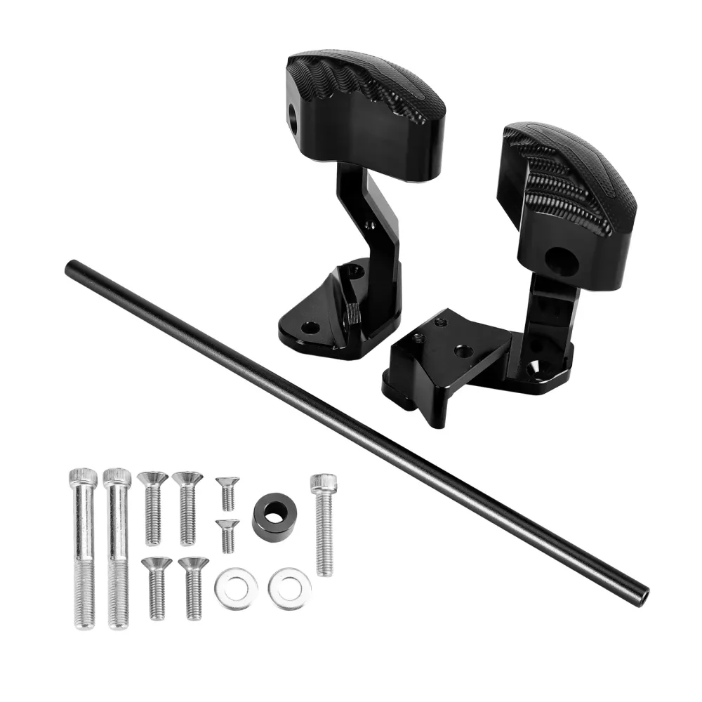 Protector Engine Crash Bunds Pad Slider Black Suzuki GSXR1300 Hayabusa 21-23 Amotopart
