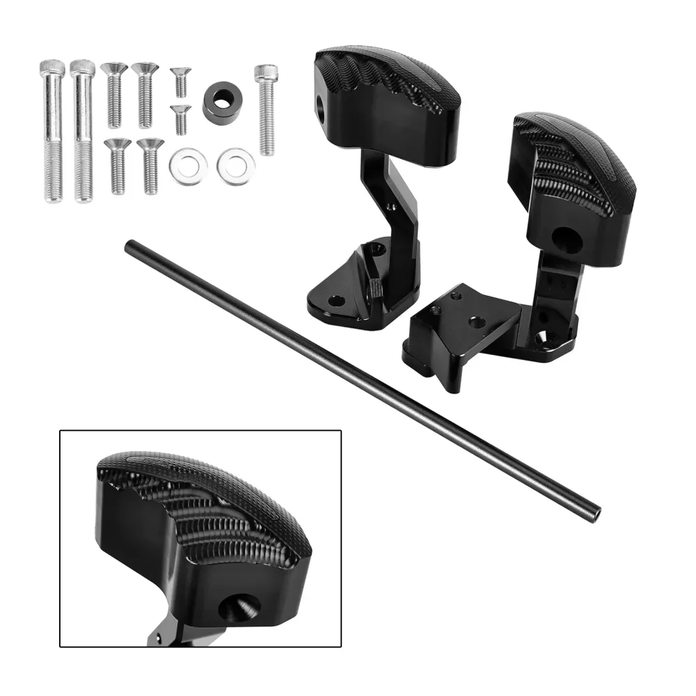 Protector Engine Crash Bunds Pad Slider Black Suzuki GSXR1300 Hayabusa 21-23 Amotopart