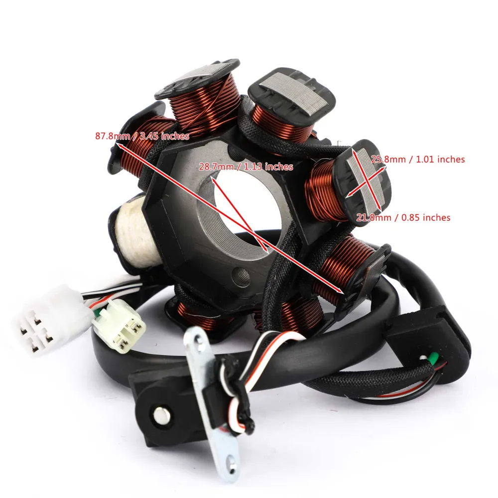 Areyourshop Magneto Generator Stator Fit Yamaha YFM90R Raptor 90 ATV 09-13 43D-H5510-00