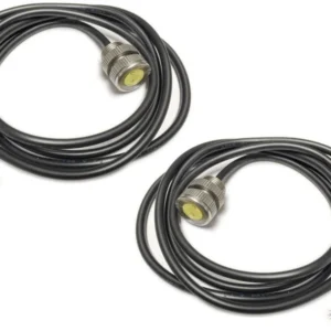 Artec Industries (2-Pack) - Led Bolt Light - 3 Watt Cool White Stainless Steel 11Mm Silver
