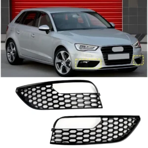 Audi A3 S3 2012-2016 Mesh Front Bumper Fog Light Surround Cover Grille 2PCS