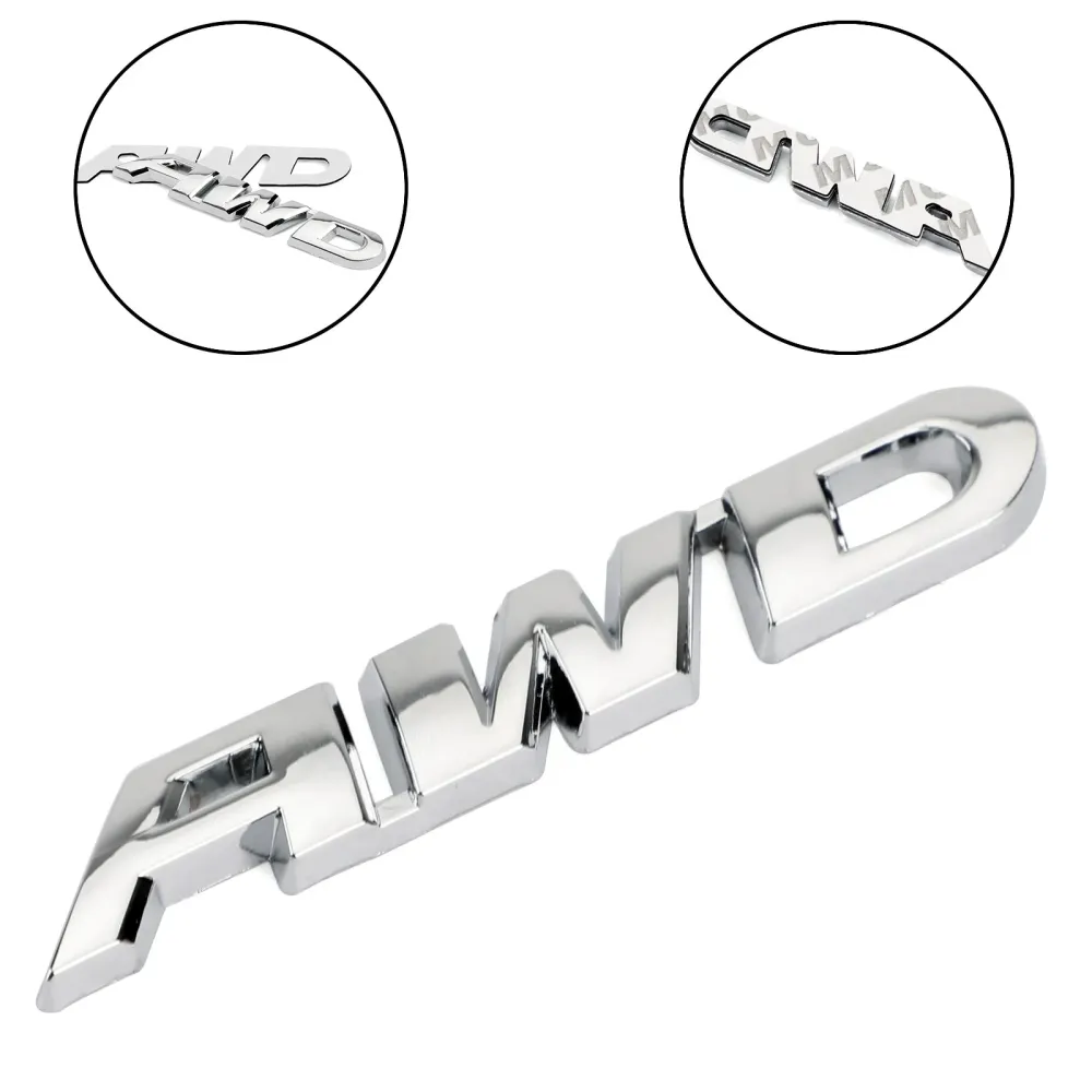 AWD Word Letter Metal Car Truck Sticker Emblem Badge Decal Auto Car Generic