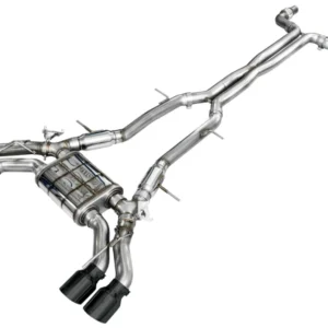 AWE Tuning 2021+ Cadillac CT4-V Blackwing SwitchPath Exhaust - Diamond Black Tips