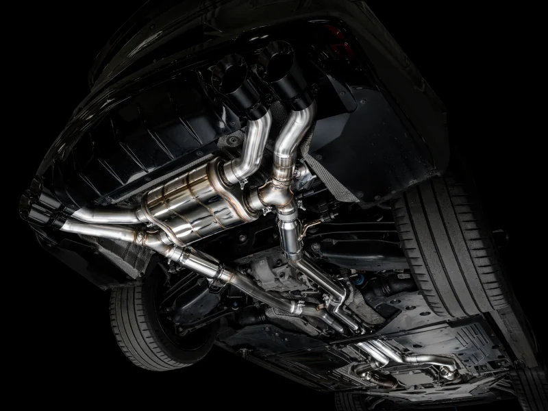 AWE Tuning 2021+ Cadillac CT4-V Blackwing SwitchPath Exhaust - Diamond Black Tips