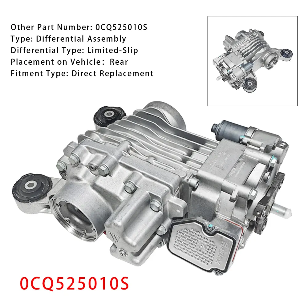 4 Bevegelse bakdifferensialmontering 0CQ525010S VW Golf R Audi A3 Q2 Quattro