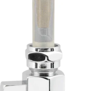 Bikers Choice Chrome Hex Petcock 22MM Down Outlet