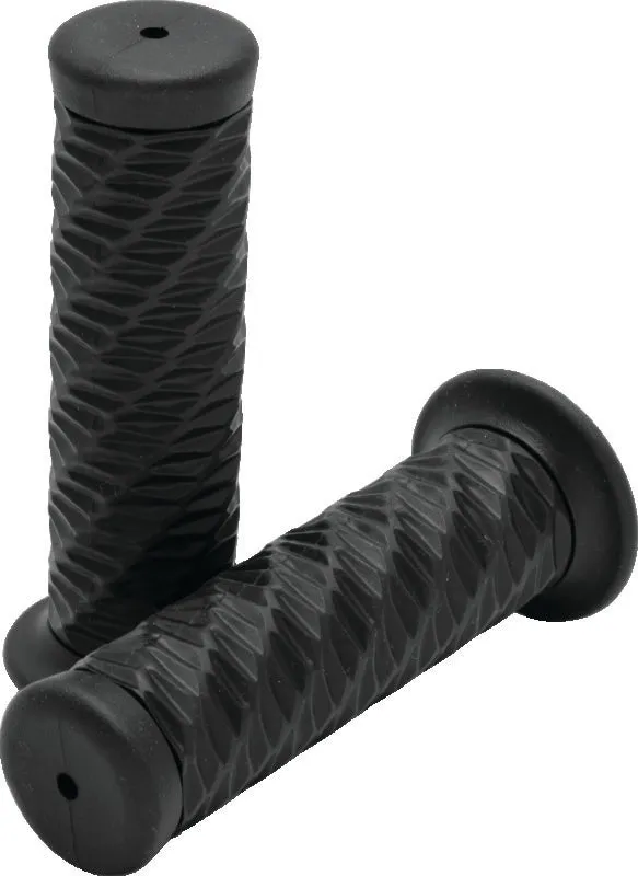 Bikers Choice 1 Inch Black Spiral Grip