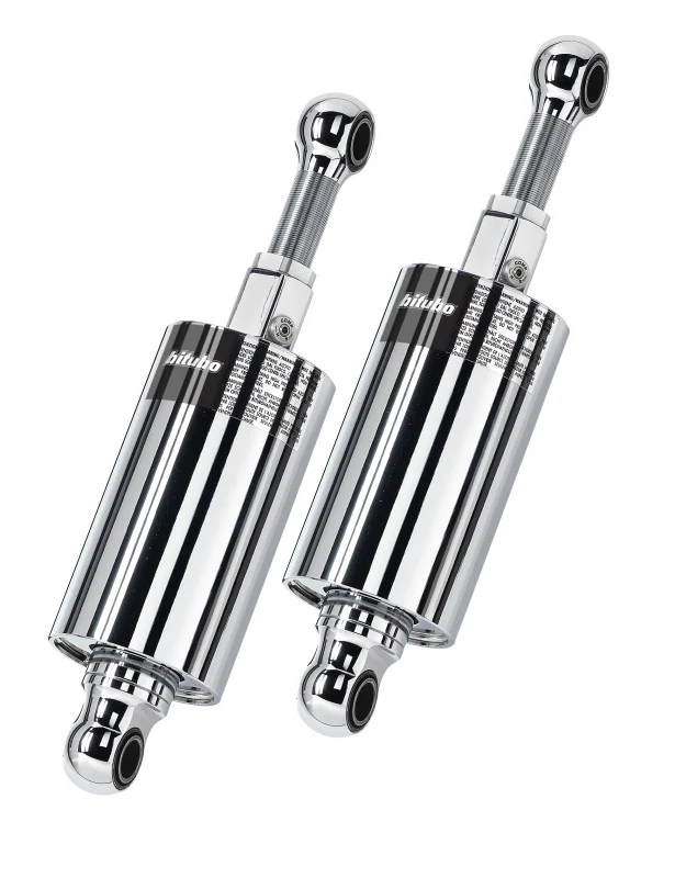 Bitubo HMG1 Twinshocks Adjustable: Spring Preload, Compression, Length, Black Spring