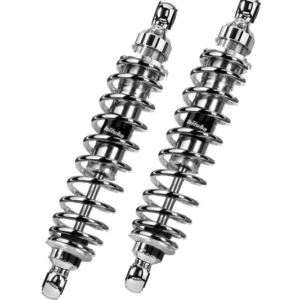 Bitubo WMB0 Twinshocks Adjustable: Spring Preload, Length 356mm, Chrome Edition