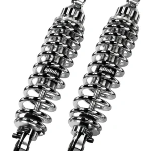 Bitubo WME0 Twinshocks Adjustable: Spring Preload, Rebound, Length 351mm, Chrome Edition