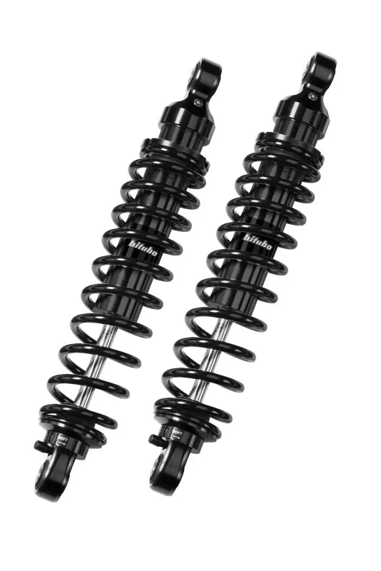 Bitubo WME0 Twinshocks Adjustable: Spring Preload, Rebound, Length 306mm, Dark Edition