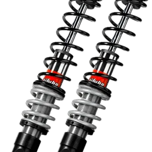 Bitubo YGB0 Twinshocks Rear Adjustable: Spring Preload, Red And Black Springs