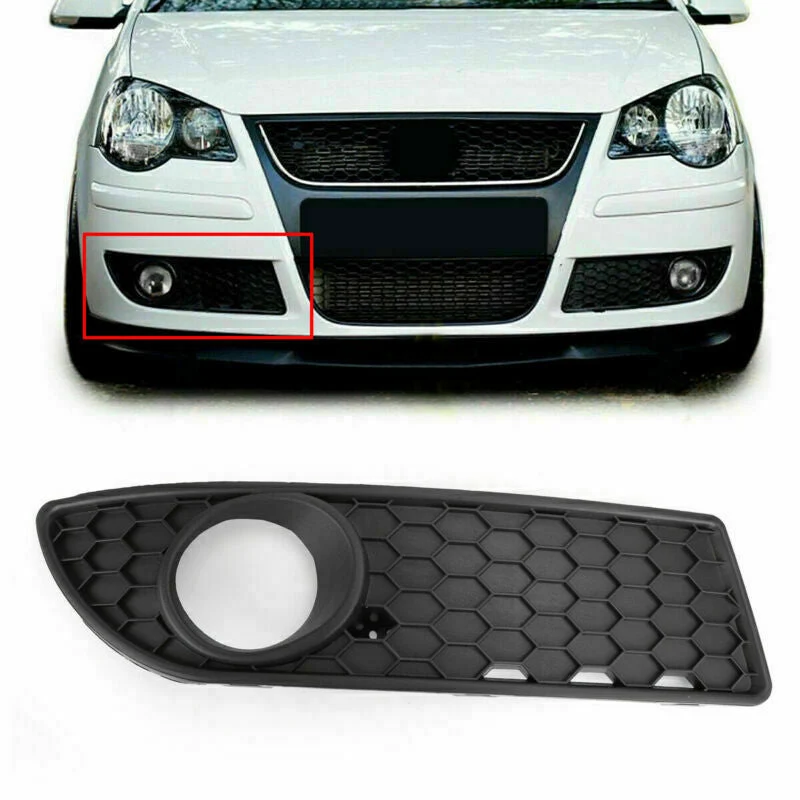 Black Center Polo GTI Front VW Nedre 9N3 Grille støtfanger Grill 2005-2009 tåke generisk