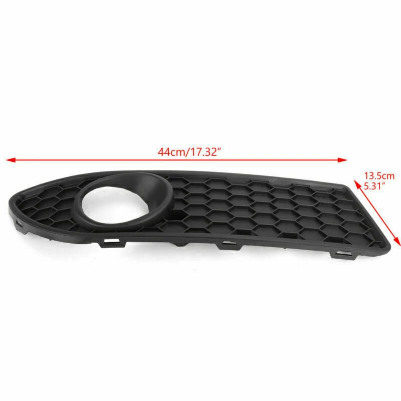 Black Center Polo GTI Front VW Nedre 9N3 Grille støtfanger Grill 2005-2009 tåke generisk