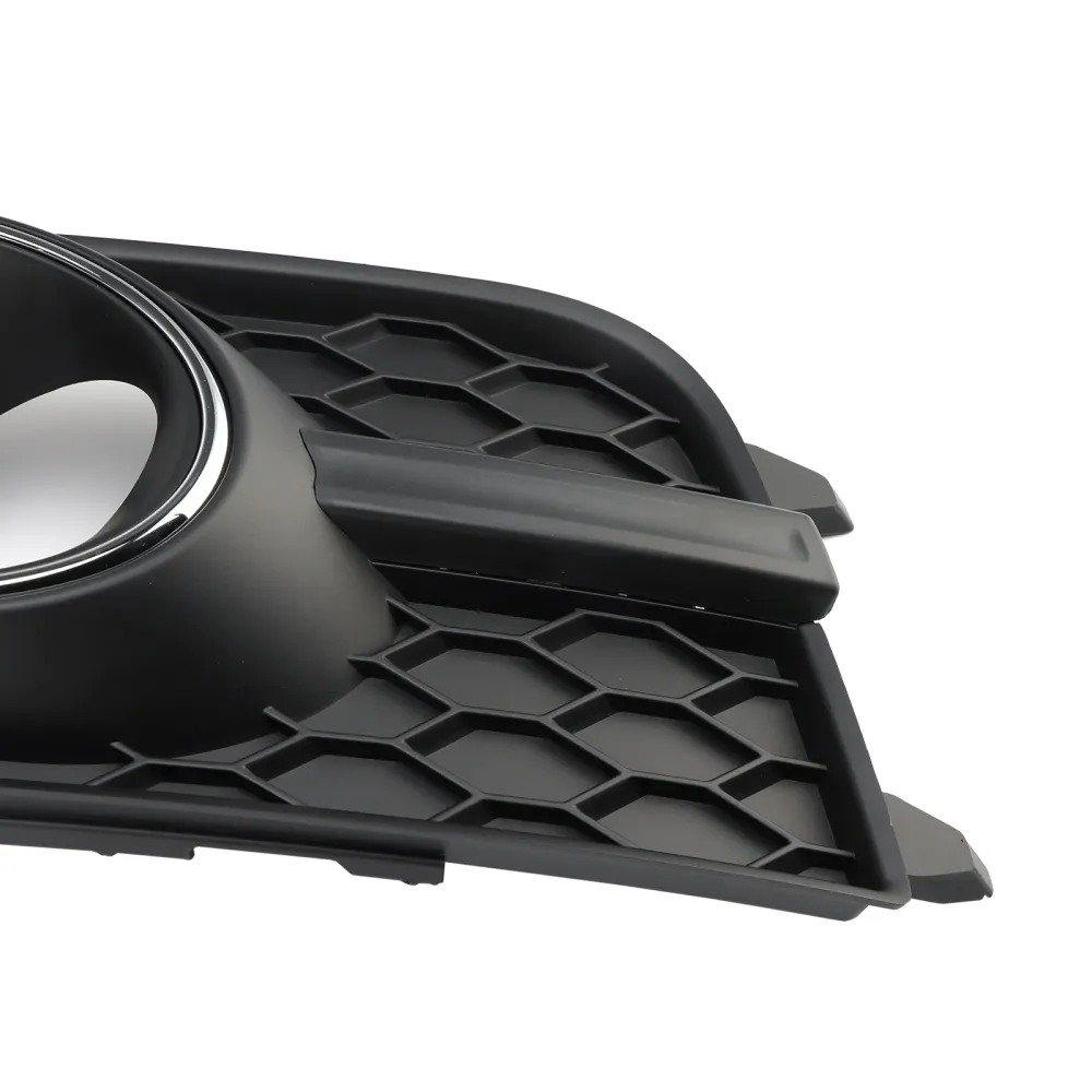 Black Front Bumper Fog Light Grille Cover Bezel Fit Audi A7 S-Line S7 2012-2015