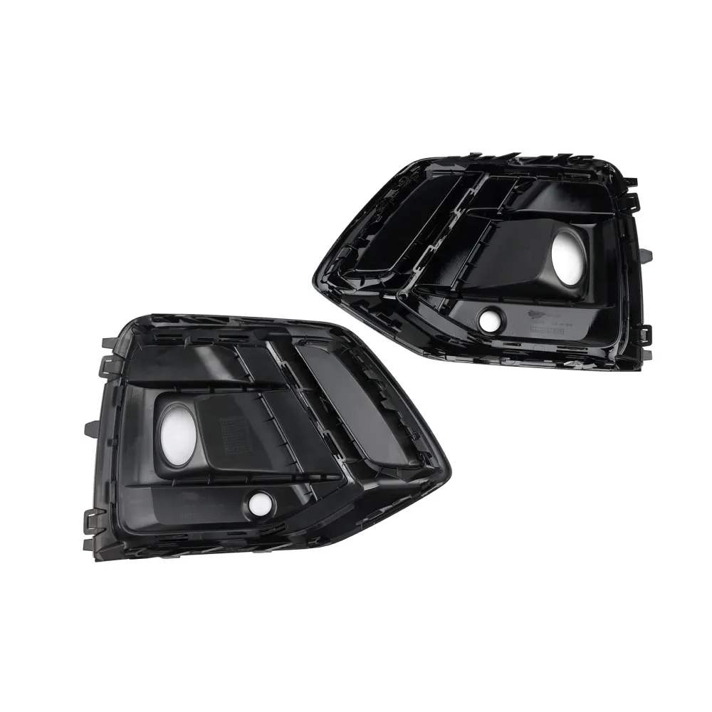 Black Front Tog Lamp Grille Grill Cover Fit Audi Q5 Sq5 S-Line 2021-2025