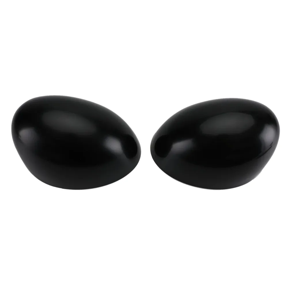 2 x Black Mirror Covers Mini Cooper R55 R56 R57 Høy kvalitet